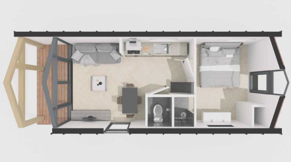 Tiny Zen House In Heinkenszand With Private Sauna, Airco, Outdoor Swimming Pool, Wifi And 2 Bedrooms Exterior photo